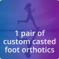 1pr casted orthotics